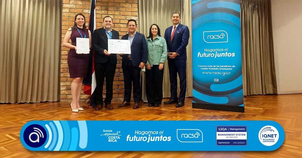 RACSA obtiene certificación internacional y fortalece su ciberseguridad y gestión de riesgos